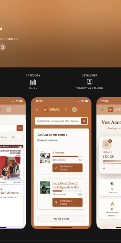 Vread App Screenshot