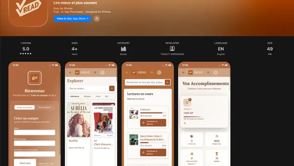 Vread screenshot