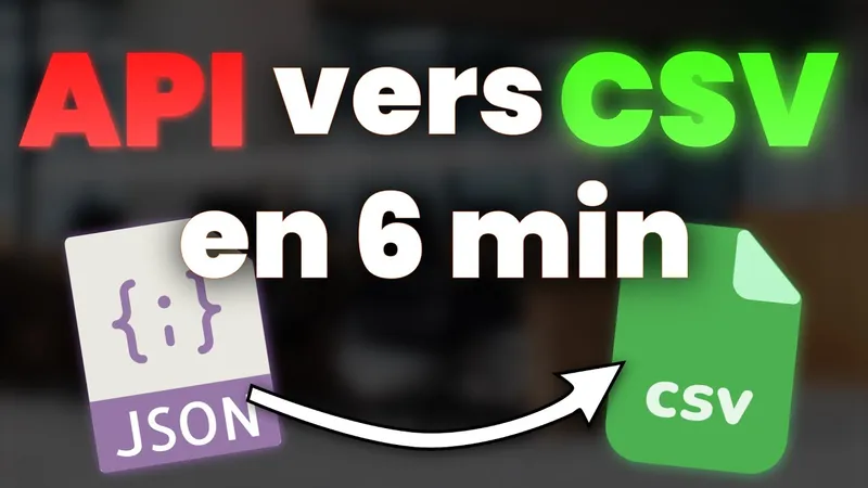Transformer des données d'API en CSV avec NodeJS