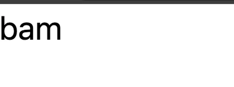 Notre application Remix affiche le message d'erreur "bam"