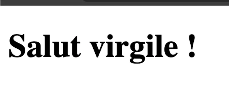 salut virgile