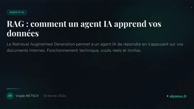 RAG : comment un agent IA apprend vos données