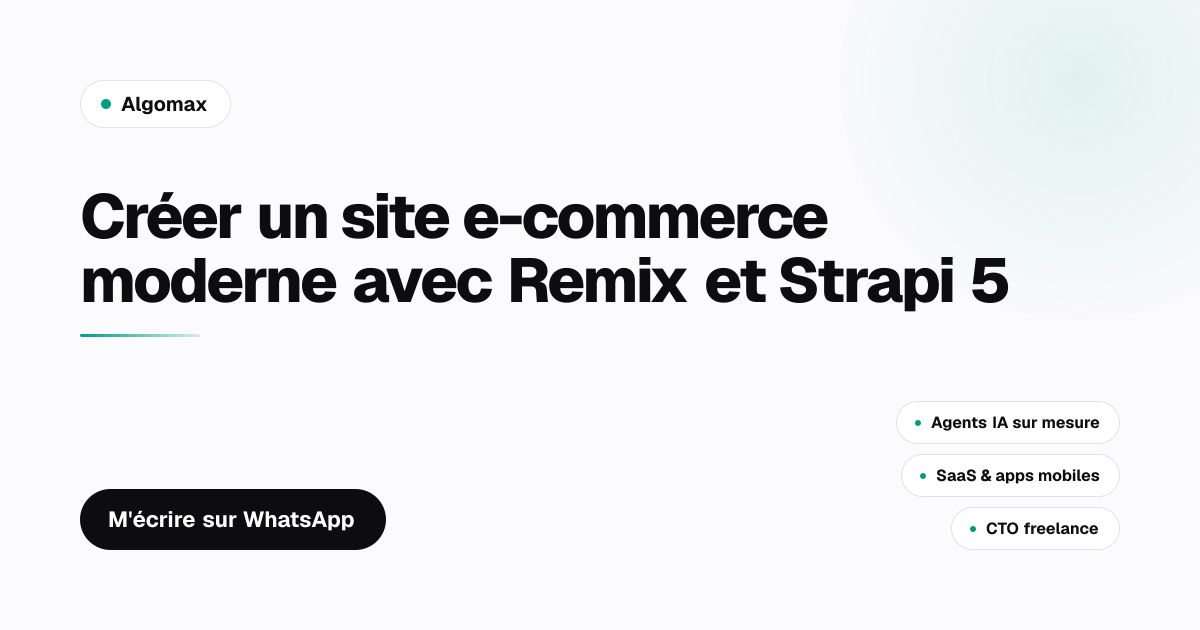 Créer un site e-commerce moderne avec Remix et Strapi 5