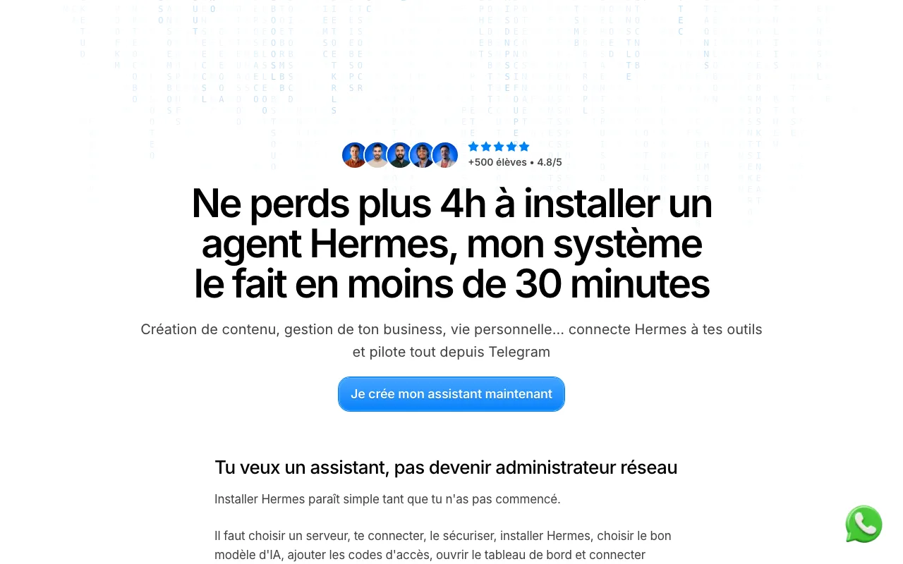 Aperçu du site officiel — Business Freelance